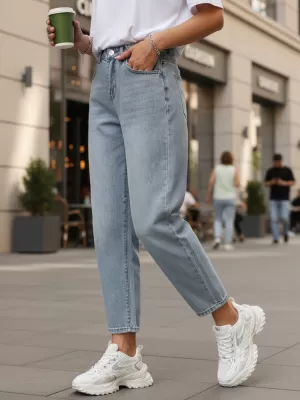 Dámske nohavice DSTREET UY2856 MODRÁ