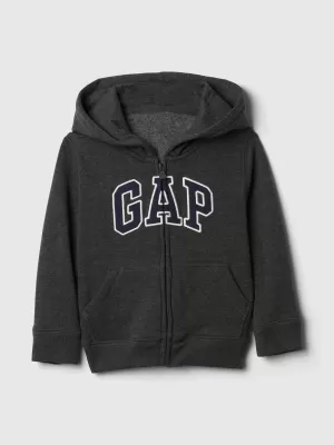 Detská mikina GAP LOGO HOODIE ZIP 723271-02 CHARCOAL HEATHER