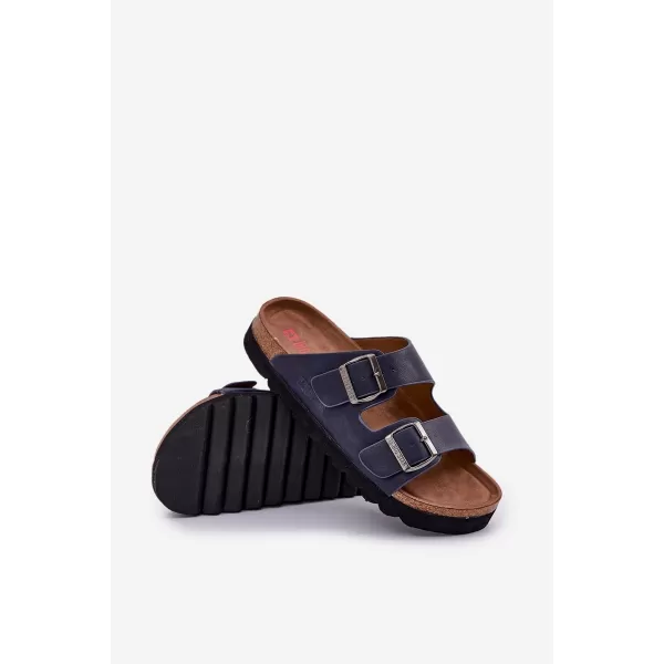  Pánske šľapky BIG STAR NN174530 BLUE Big Star Shoes 