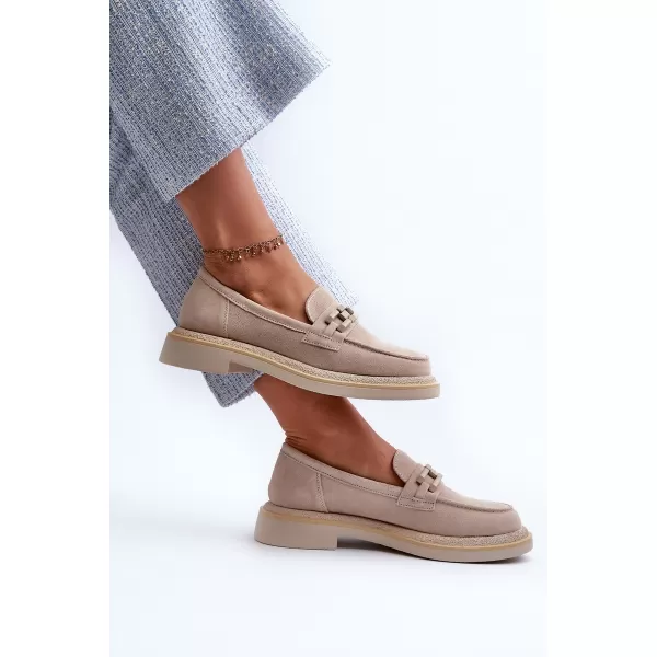  Dámske mokasíny S.BARSKI HX52-222 BEIGE 