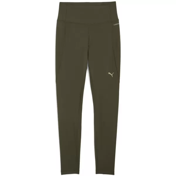  Dámske legíny PUMA W CLOUDSPUN TIGHT - HW FL 527452-70 TMAVÁ OLIVA 