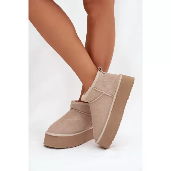  Dámske snehule BOTO MAIRENE 41122 BEIGE 