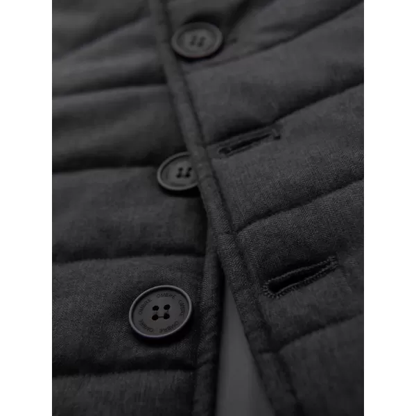  Pánska vesta OMBRE OM-JAVJ-0275 GRAPHITE MELANGE 