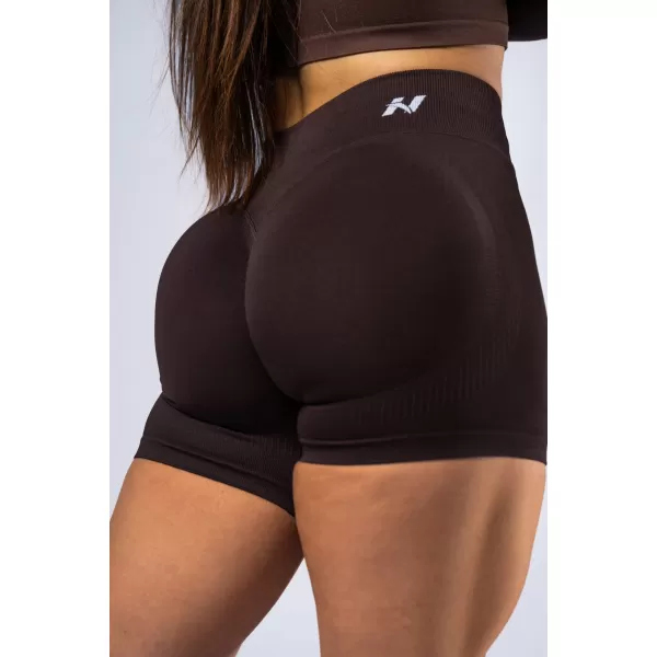  Push-up šortky s vysokým pásom POWER 893 DARK BROWN Nebbia 