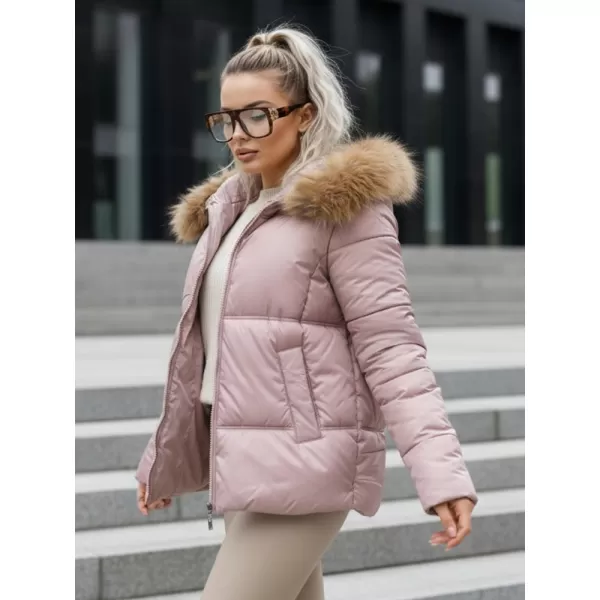  Dámska bunda DSTREET TY5526 RUŽOVÁ 