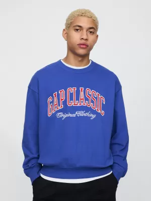 Pánska mikina GAP CLASSIC LOGO SWEATSHIRT 744748-02 DAZZLING BLUE