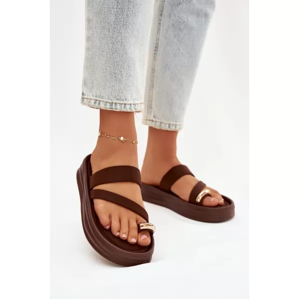  Dámske šľapky BOTO FARIELLE 41284 BROWN 