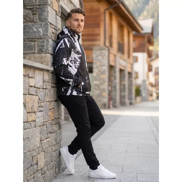  Pánska softshellová bunda premium ALTISPORT VOJ/ALM079JACK01 ČIERNOBIELA 