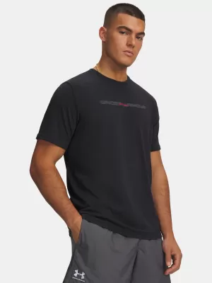 Pánske tričko UNDER ARMOUR M BLUR WM SS 6009248-001 ČIERNA