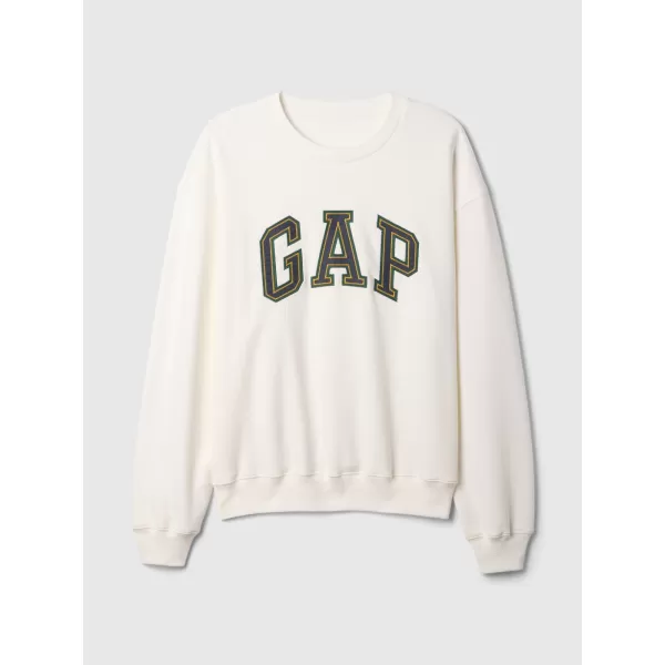  Pánska mikina GAP LOGO CREW SWEATSHIRT 616625-01 NEW OFF WHITE 