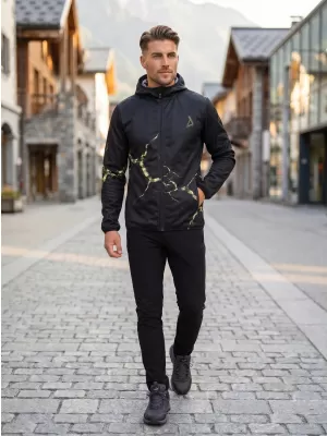 Pánska softshellová bunda premium ALTISPORT VOJ/ALM129JACK01 ČIERNA/MILITARY