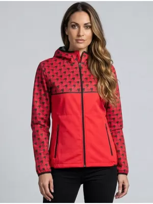 Dámska softshellová bunda premium ALTISPORT VOJ/ALW048JACK01 ČERVENÁ