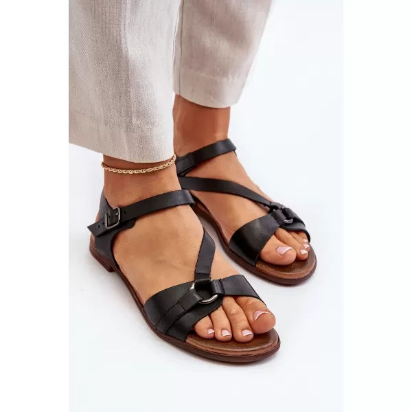  Dámske sandále ZAZOO 40182 BLACK 
