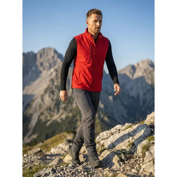  Pánska softshellová vesta ALTISPORT NoPrint NP/ALM865 ČERVENÁ 