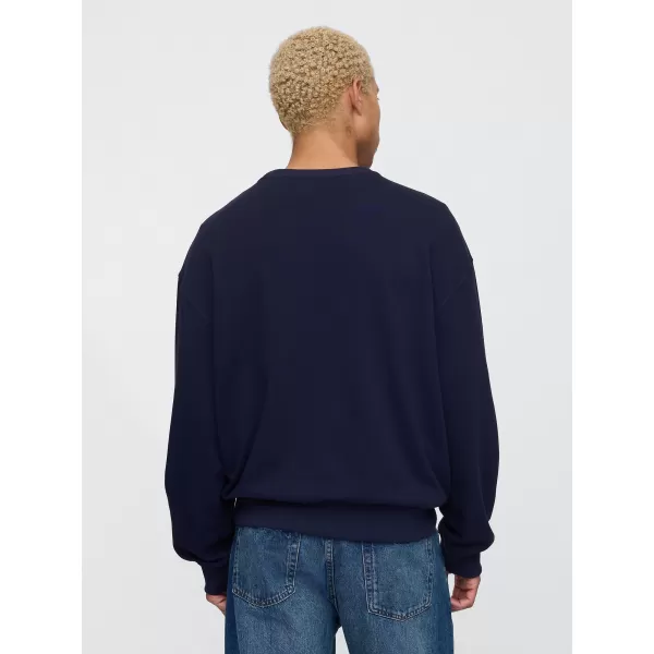  Pánska mikina GAP CLASSIC LOGO SWEATSHIRT 744748-01 NAVY UNIFORM 