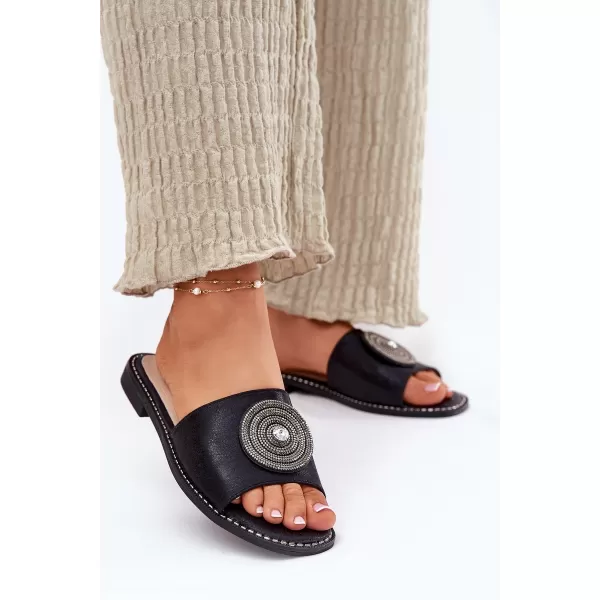  Dámske šľapky S.BARSKI KV51-013 BLACK 