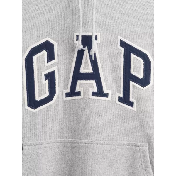  Pánska mikina GAP HEAVYWEIGHT LOGO HOODIE PULLOVER 823104-05 LIGHT GREY HEATHER 