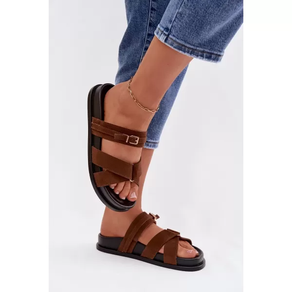 Dámske šľapky BOTO SELORINA 41608 BROWN 