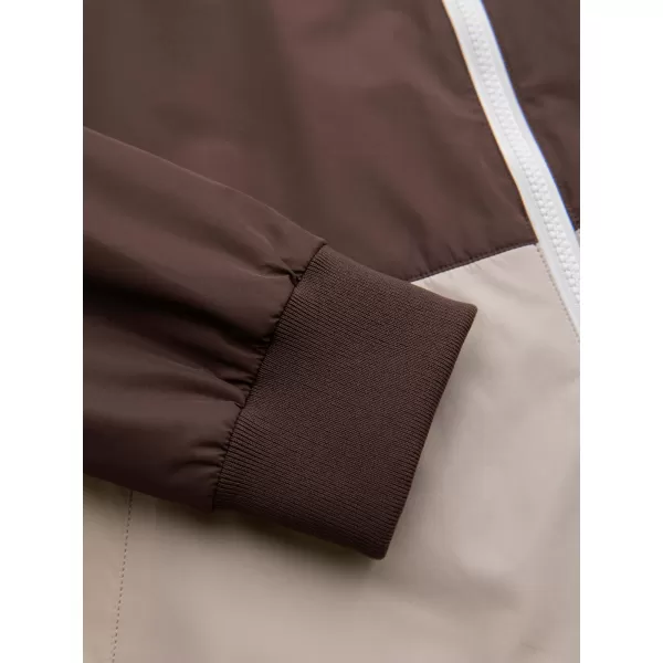  Pánska bunda OMBRE OM-JANP-0242 BROWN AND BEIGE 