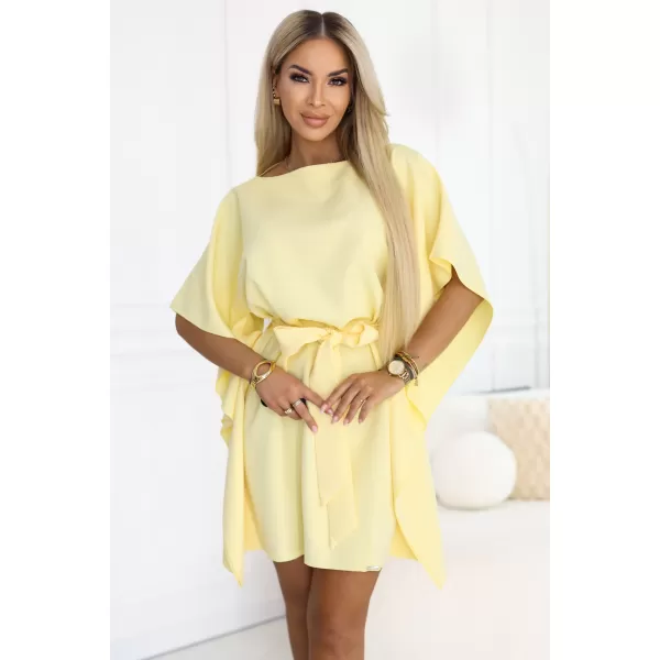 Dámske šaty NUMOCO 287-41 PASTELOVO CITRÓNOVÁ 