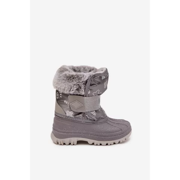  Detské zimné topánky LEE COOPER LCJ-25-10-3788 GREY 