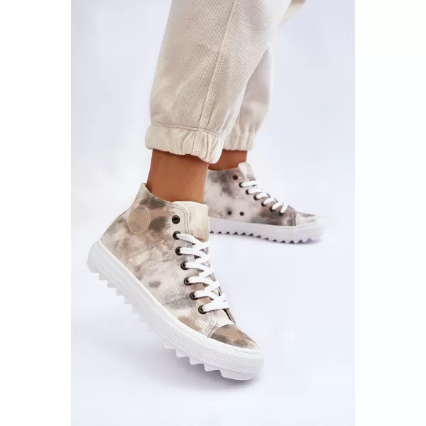  Dámske tenisky BIG STAR LL274047 WHITE/OLIVE Big Star Shoes 
