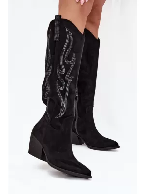 Dámske topánky na podpätku BOTO JOVINA 38555 BLACK