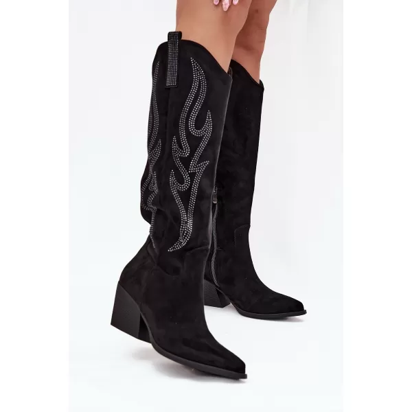  Dámske topánky na podpätku BOTO JOVINA 38555 BLACK 