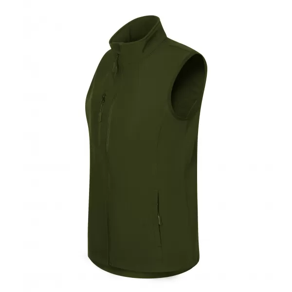  Dámska softshellová vesta ALTISPORT NoPrint NP/ALW965 MILITARY 