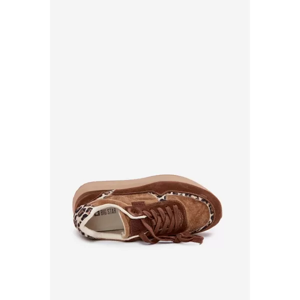  Dámske tenisky BIG STAR OO274A313 BROWN/BEIGE Big Star Shoes 
