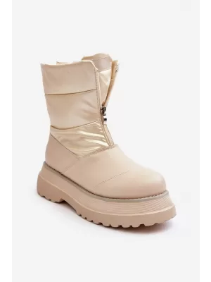 Dámske snehule GOE MM2N4079 BEIGE