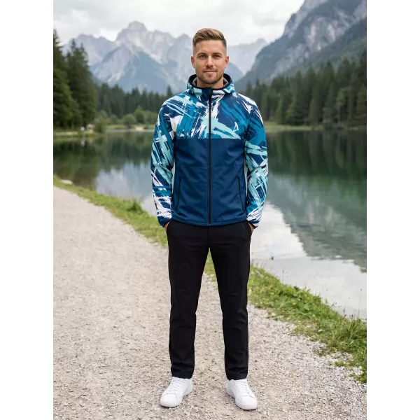  Pánska softshellová bunda premium ALTISPORT VOJ/ALM039JACK01 NÁMORNÁ MODRÁ 