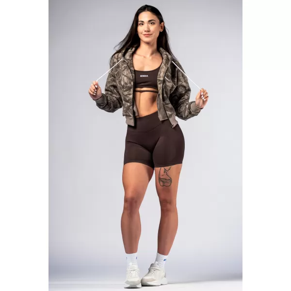  Mikina na zips POWER 895 LIGHT BROWN CAMO Nebbia 