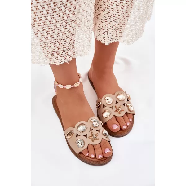  Dámske šľapky BOTO NALOTHIEL 37789 BEIGE 