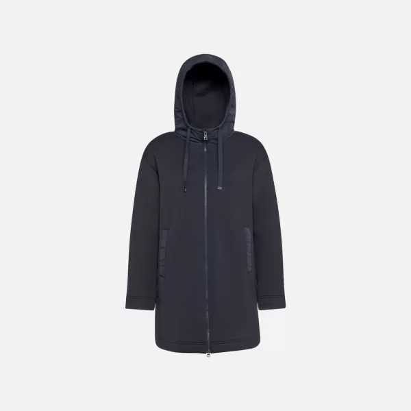  Dámska parka GEOX SWEATER G012426 TMAVO MODRÁ 