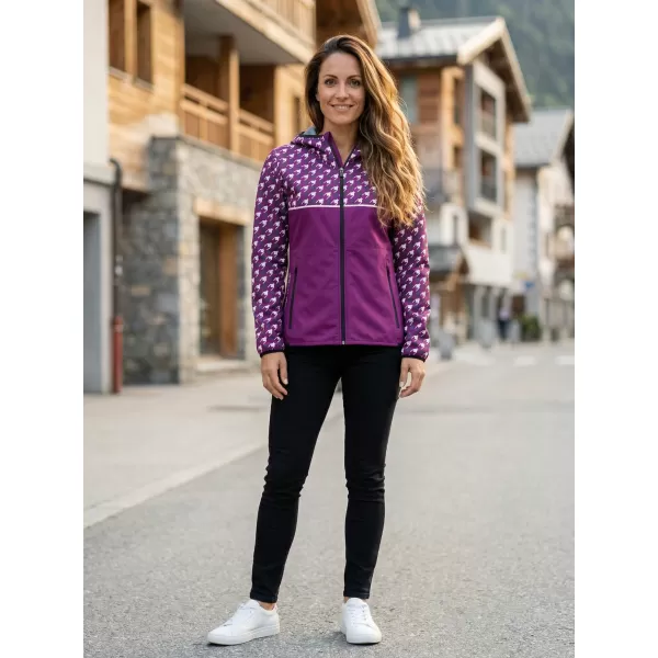  Dámska softshellová bunda premium ALTISPORT VOJ/ALW048JACK01 FIALOVÁ 