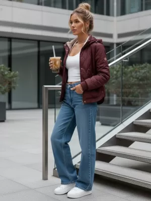 Dámska bunda DSTREET TY5615 FIALOVÁ