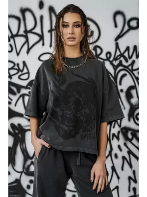 Dámske oversized tričko NEBBIA x Sexsdreams 814 BLACK