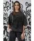Dámske oversized tričko NEBBIA x Sexsdreams 814 BLACK