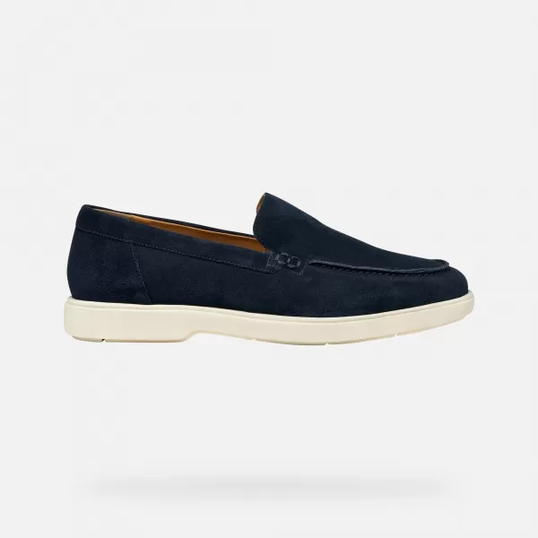  Pánske mokasíny GEOX SPHERICA EC17 G014395 TMAVO MODRÁ 