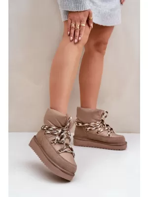 Dámske snehule D.FRANKLIN DFSH375003 TAUPE