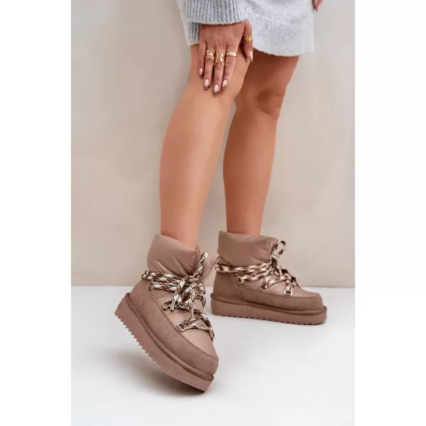  Dámske snehule D.FRANKLIN DFSH375003 TAUPE 