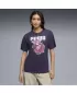 Dámske tričko PUMA GRAPHICS RELAXED TEE BETTER 691908_64 HLBOKÁ SLIVKA