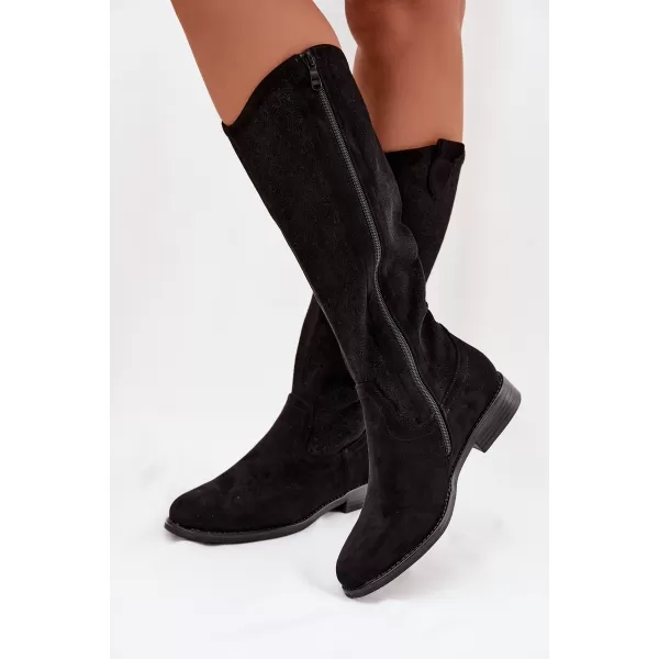  Dámske čižmy S.BARSKI HY61-8022 BLACK 