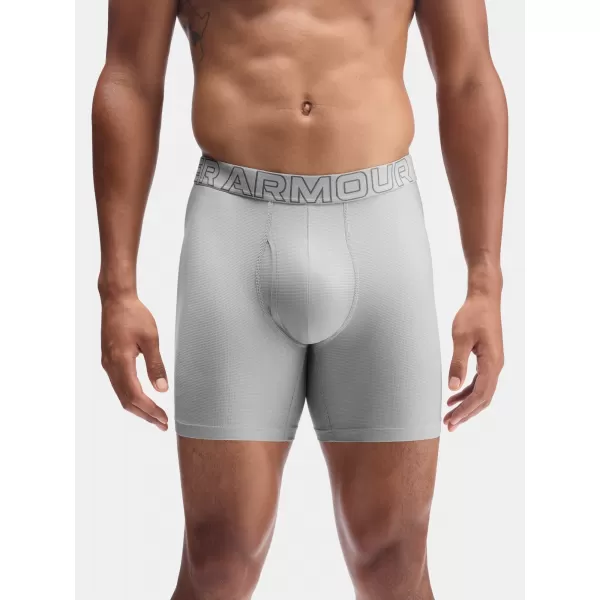  Pánske boxerky UNDER ARMOUR UA PERFORMANCE TECH MESH - SOLID 6IN - 1383884-069 TITÁN 