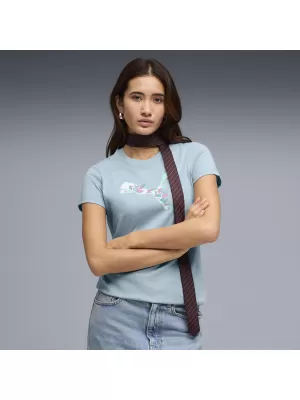 Dámske tričko PUMA GRAPHICS TEE 3 691912_47 SEAFOAM