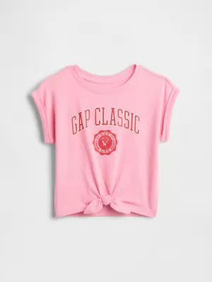 Detské tričko GAP LOGO TEE 778409-01 MAY PINK