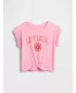 Detské tričko GAP LOGO TEE 778409-01 MAY PINK