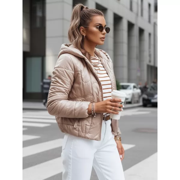  Dámska bunda DSTREET TY3715 KARAMELOVÁ 