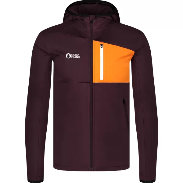  Pánska mikina powerfleece NORDBLANC BRACKEN NBWFM8286 HNEDÁ 